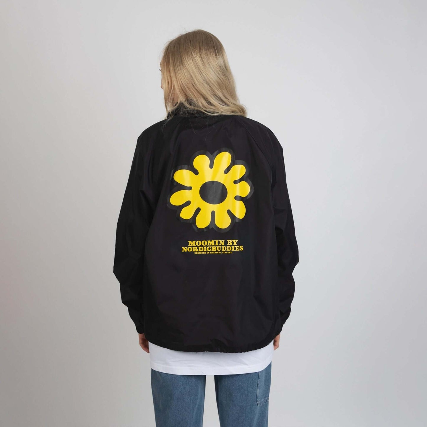 Coach Jacket Moomintroll's Flower - Black