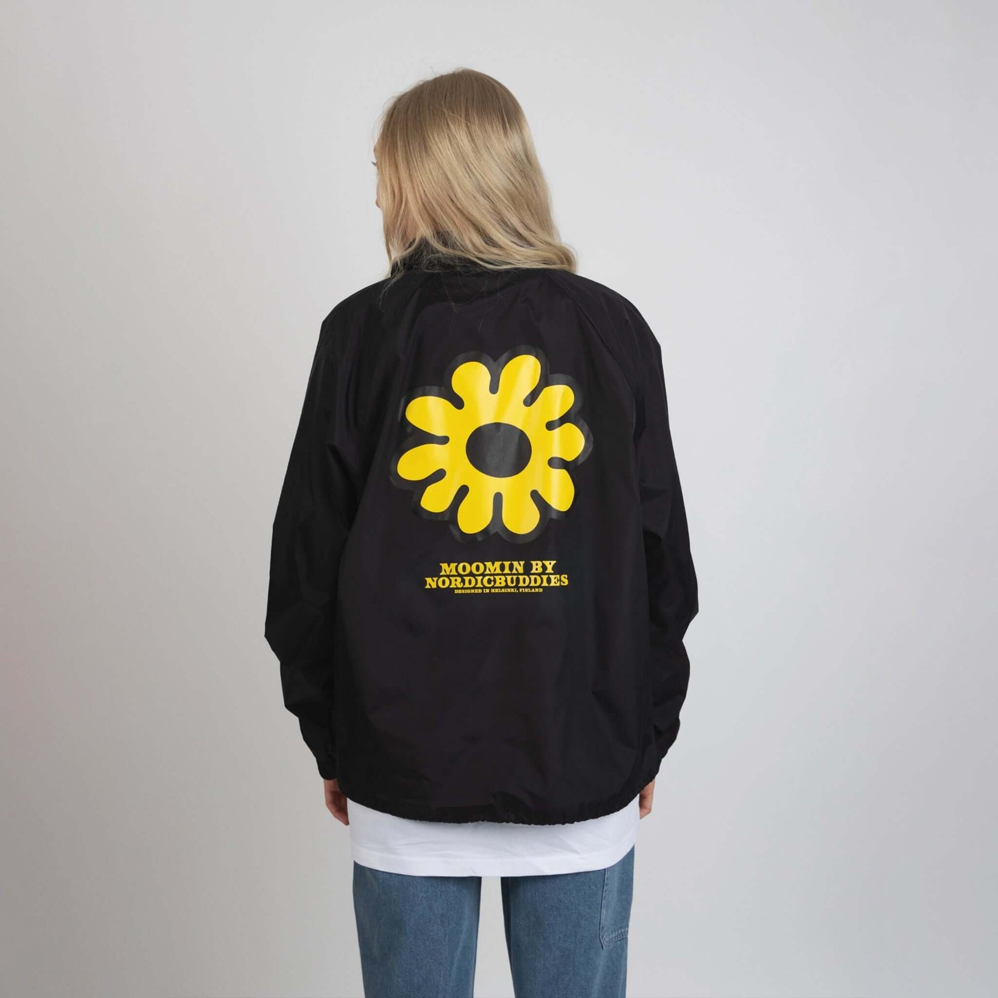 Coach Jacket Moomintroll's Flower - Black