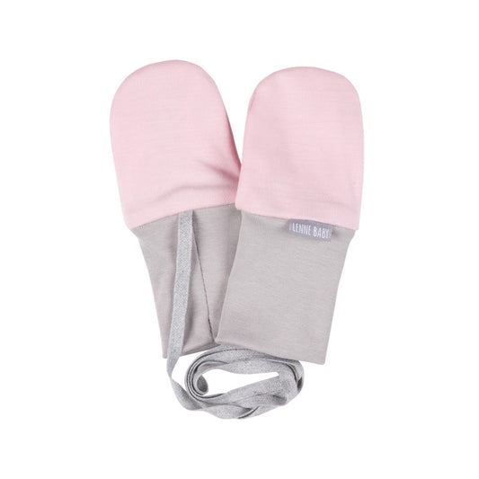 Light Pink Merino Wool Baby Mittens