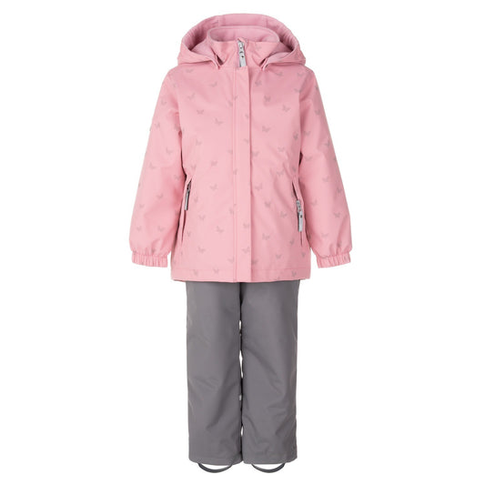 Pink and Gray Reflective Spring/Autumn Set