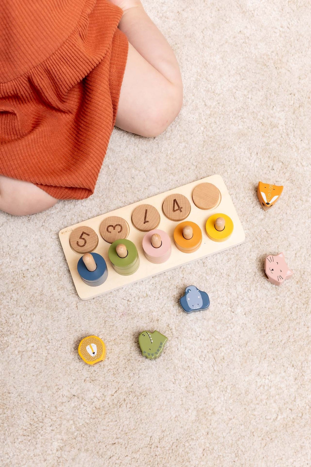 Wooden Counting Puzzle 0-5